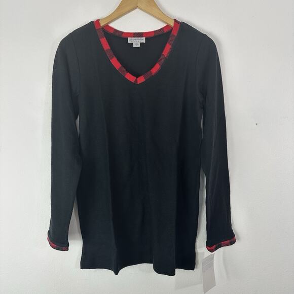 Lanz of Salzburg Pajama Set Red Black Buffalo Plaid Womens‎ Small Sleep Lounge - Picture 2 of 9